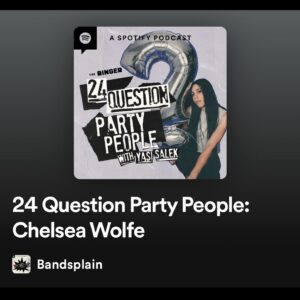Chelsea Wolfe Instagram - recent press roundup 🤍 
@witchologymag 
@metalhammeruk 
@noctex 
@polyesterzine 
@noirpourfemmes 

happy Gemini season ♊️