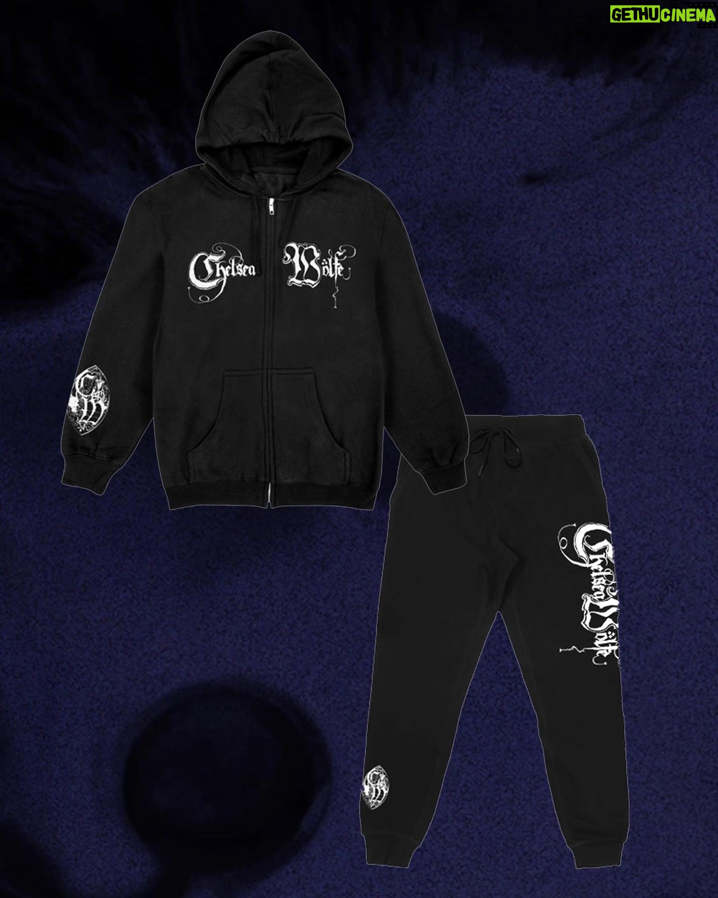 Chelsea Wolfe Instagram - lots of new things in my @merchtable shop! new designs & artwork by @karmazid š„ new hoodies, tote bag, black sand hourglass, & more. some pieces available in my EU @evil_greed shop too. links in bio. š¤