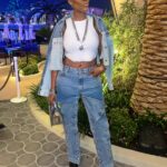 Cheryl ‘Coko’ Gamble Instagram – It’s all about the jeans. 😍
#denim #lemonhead #baldie