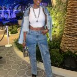Cheryl ‘Coko’ Gamble Instagram – It’s all about the jeans. 😍
#denim #lemonhead #baldie