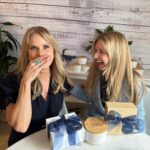 Cheryl Hines Instagram - @sukiyeagley and I trying to keep it together for @talkshoplive 😅💙🌼🌼 #liveshow #hinesandyoung #shiplap