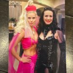 Cheryl Hines Instagram - Came across this pic yesterday!!! No idea what season of Curb Your Enthusiasm this was - One of the early ones! Susie & I going to a costume party. #finalseason #tbf #susieessman #curb #curbyourenthusiasm #cheryldavid #susiegreene #halloweencostume #idreamofjeannie