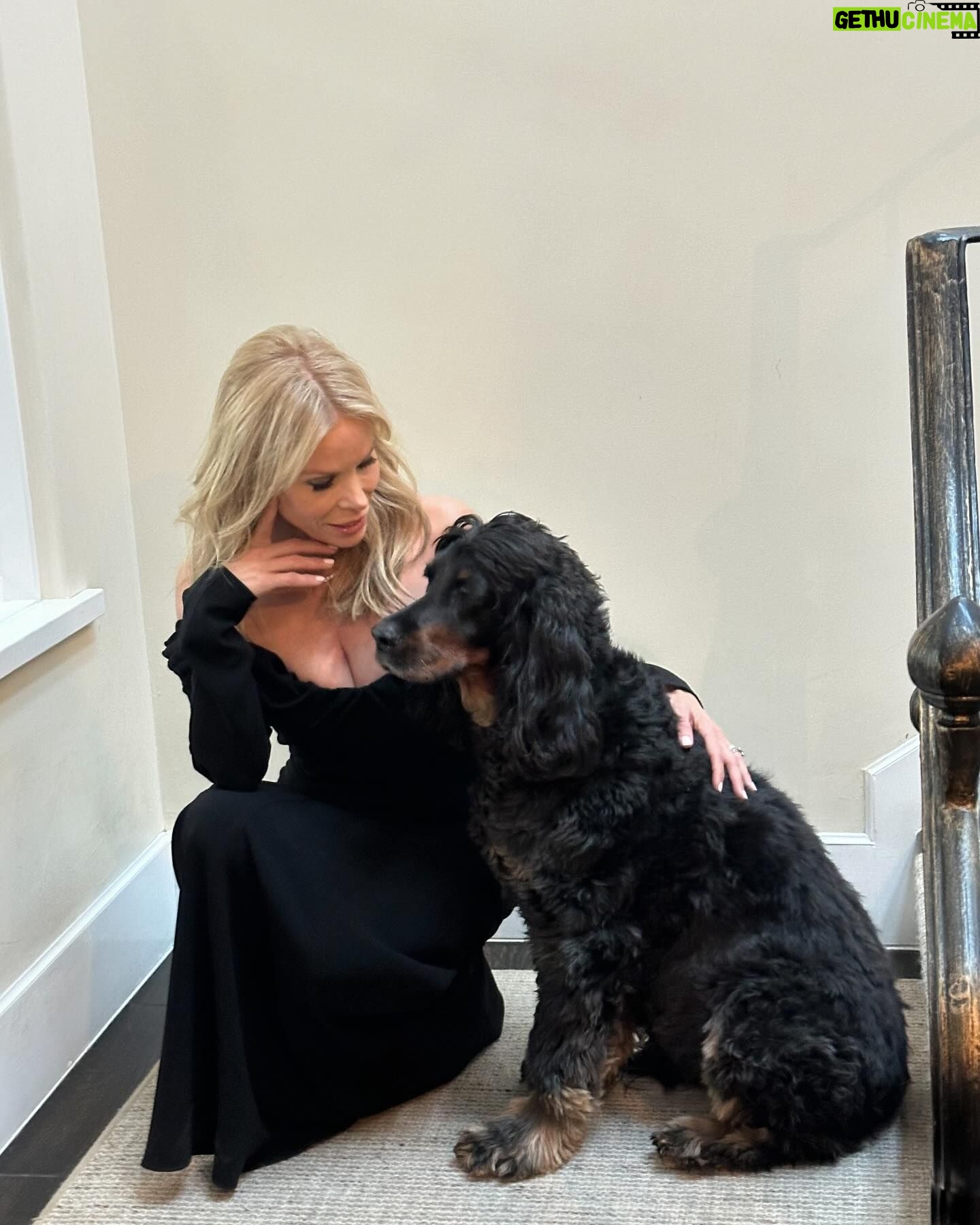 Cheryl Hines Instagram - Behind the scenes at the Hollywood Reporter shoot with my dear, sweet Litty. She made it in the article! Really fun day🌼 photo: DANIEL PRAKOPCYK Styling: Kyra Kennedy Make up: Patrick DeFontbrune Hair: Charles Dujic Dress: A.L.C. Jewelry: Coady Culha