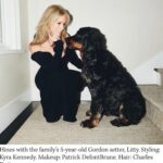 Cheryl Hines Instagram - Behind the scenes at the Hollywood Reporter shoot with my dear, sweet Litty. She made it in the article! Really fun day🌼 photo: DANIEL PRAKOPCYK Styling: Kyra Kennedy Make up: Patrick DeFontbrune Hair: Charles Dujic Dress: A.L.C. Jewelry: Coady Culha