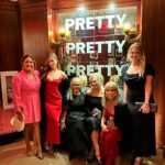 Cheryl Hines Instagram - Curb Premiere moments. 💛. Bobby III, Amaryllis, Kick, Rachael, Kailey, Cat, Bobby, Giulia, Conor 💛... And scroll for Alex in hot pink. 💛 Stylist: @jessicamulroney Make up : @patrickdefontbrune Hair : @charles_dujic Dress : @alexperryofficial Shoes : @dolcegabbana Skincare: @hinesandyoung #curbyourenthusiasm #redcarpet #family #alexperry #straplessredvelvet #hinesandyoung.