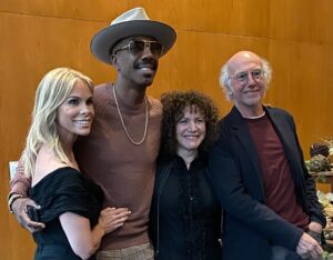 Cheryl Hines Instagram - This is it!  Our final season of Curb starts airing Feb 4th on MAX. I'm getting nostalgic. 🥲♥️ JB, me Susie & Larry.  #curbyourenthusiasm #curb #larrydavid #jbsmoove #susieessman #hbo  #hbomax