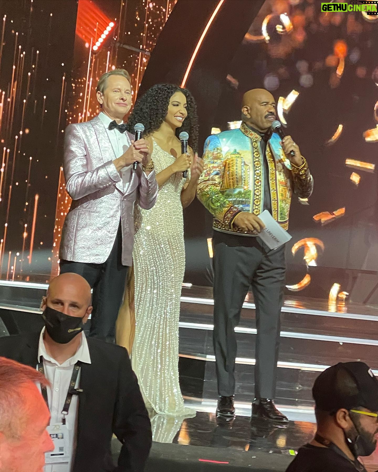 Cheslie Kryst - 42.6K Likes - I had a BLAST this weekend!! Huge thanks to @realpaulashugart and the entire MUO team for bringing me in and taking care of my mom and I while we were in Eilat. Between judging prelims, providing commentary for the final show, and doing a couple interviews for @extratv there were a lot of moving parts and so many people helped to make it all happen. Most importantly, thank you to my mommmmm @aprils_hr for being my travel companion, confidant, cheerleader, photographer, and everything in between. Love you!! Finally, thanks to @jovanifashions and @felicia.garaystanton for dressing me this week and always helping me out at a moment’s notice. You da best!! .
.
.
.
#missuniverse #missuniverse2021 #pageantlife #jovani #jovanifashions #pageantdress #missusa #missusa2019
