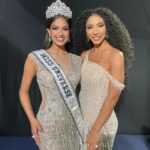 Cheslie Kryst Instagram - CONGRATULATIONS to the new Miss Universe @harnaazsandhu_03 of India!!!! I interviewed our new queen backstage for @extratv mere minutes after she was crowned and even in the hectic rush of getting makeup touch ups and adjusting her crown, she was poised and personable. Excited to see what she has in store this year! . . . . #missuniverse #missuniverse2021 #missindia