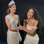 Cheslie Kryst Instagram - CONGRATULATIONS to the new Miss Universe @harnaazsandhu_03 of India!!!! I interviewed our new queen backstage for @extratv mere minutes after she was crowned and even in the hectic rush of getting makeup touch ups and adjusting her crown, she was poised and personable. Excited to see what she has in store this year! . . . . #missuniverse #missuniverse2021 #missindia