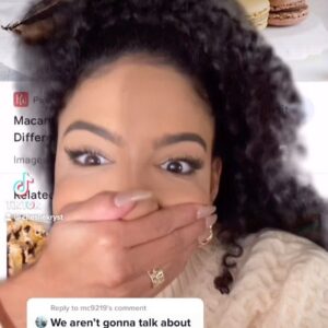 Cheslie Kryst Instagram - Sweater weather 😌 …..in other news, did you know there’s a difference between macarons and macaroons?? Apparently I’ve been calling macarons (pronounced mak-uh-rahns) macaroons this whole time and I’m probably going to keep doing it since it seems like the rest of the U.S. does too and I don’t want people to be confused when I order dessert 😂😂😂😂😂 .
.
.
.
#macaroon #macaron #sweaterweather #sweater #cropsweater #sweaterset #ootd