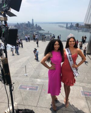 Cheslie Kryst Instagram - Congratulations to this spectacular woman on a wonderful reign as Miss Universe 2020. Andrea, you led with class, grace, and kindness and are leaving big shoes for the next titleholder to fill. Looking forward to watching your continued success!! .
.
.
.
#missuniverse #andreameza #missuniverse2021 #missusa2019 #extra #queens #pageantlife