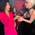 Cheslie Kryst Instagram - I love wearing pink, I love a good joke, and this lady—THE Lady—sure knows how to tell one lol. @ladygaga has been SERVING on the red carpet during the tour for @houseofguccimovie and tonight was no exception #werk . . . . #ladygaga #gaga #houseofgucci #redcarpet #gucci #wewearpink #redcarpetfashion