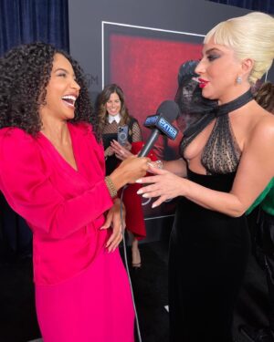 Cheslie Kryst Instagram - I love wearing pink, I love a good joke, and this lady—THE Lady—sure knows how to tell one lol. @ladygaga has been SERVING on the red carpet during the tour for @houseofguccimovie and tonight was no exception #werk .
.
.
.
#ladygaga #gaga #houseofgucci #redcarpet #gucci #wewearpink #redcarpetfashion