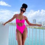 Cheslie Kryst Instagram – Balcony views ☀️👙 .
.
.
.
#puertorico #vacation #sanjuan #hotgirlsummer #summer2021 #pinkswimsuit #onepieceswimsuit