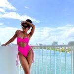 Cheslie Kryst Instagram – Balcony views βοΈπ .
.
.
.
#puertorico #vacation #sanjuan #hotgirlsummer #summer2021 #pinkswimsuit #onepieceswimsuit
