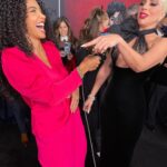 Cheslie Kryst Instagram - I love wearing pink, I love a good joke, and this lady—THE Lady—sure knows how to tell one lol. @ladygaga has been SERVING on the red carpet during the tour for @houseofguccimovie and tonight was no exception #werk . . . . #ladygaga #gaga #houseofgucci #redcarpet #gucci #wewearpink #redcarpetfashion