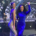 Cheslie Kryst Instagram - Selecting the next Miss Universe: a photo story lol #WhoWillSheBe ?? Gown: @jovanifashions . . . . #missuniverse #missuniverse2021 #bluegown #bluedress #missusa2019 #jovani