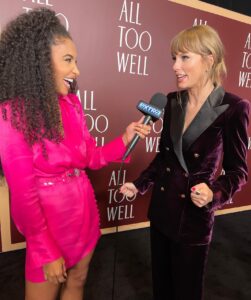 Cheslie Kryst Instagram - If you know me, you know I love a good documentary! Miss Americana on @netflix is one of my favorites and, after watching it last year, I can truly say it’s one of the reasons I have such a huge amount of admiration and respect for this woman and her work ethic. Today, she gave her fans a fun surprise, making her short film directorial debut with “All Too Well” (based on the song of the same name). It’s incredible!! Also, she had some great advice for me after I told her about my plans to get a cat (hopefully in January)!! Cat mom, director, and according to Billy Joel, the Beatles of our generation. Check out the rest of our convo tonight on @extratv . . . . #taylorswift #red #redtaylorsversion #alltoowell #swifties #extra #extratv #catmom