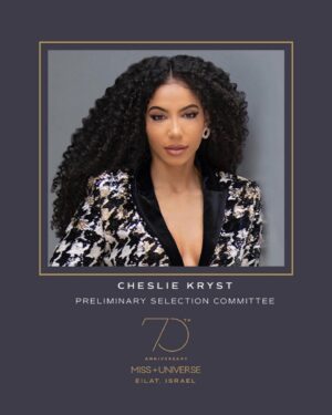 Cheslie Kryst Instagram - It’s barely noon in NYC, but the sun has set in Israel (6:30pm here) and the secret’s out! I’m serving on the selection committee for the preliminary competition at Miss Universe this year!!! Time to get to work. I have a lot of bios to look over lol .
.
.
.
#missuniverse #missuniverse2021 #missusa2019 #jovani #jovanijumpsuit #pinkjumpsuit #featherjumpsuit
