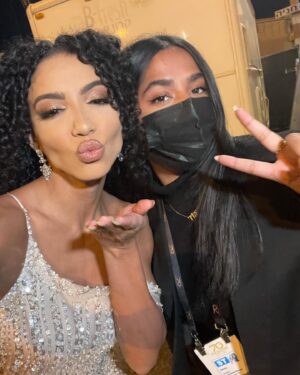 Cheslie Kryst Instagram - I had a BLAST this weekend!! Huge thanks to @realpaulashugart and the entire MUO team for bringing me in and taking care of my mom and I while we were in Eilat. Between judging prelims, providing commentary for the final show, and doing a couple interviews for @extratv there were a lot of moving parts and so many people helped to make it all happen. Most importantly, thank you to my mommmmm @aprils_hr for being my travel companion, confidant, cheerleader, photographer, and everything in between. Love you!! Finally, thanks to @jovanifashions and @felicia.garaystanton for dressing me this week and always helping me out at a moment’s notice. You da best!! .
.
.
.
#missuniverse #missuniverse2021 #pageantlife #jovani #jovanifashions #pageantdress #missusa #missusa2019