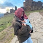 Cheyanne Buys Instagram – Devis first trip to the capitol of Georgia 🇬🇪 And first time in church ✨ And yes I am using his burp cloth as my head wrap 😊