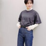 Chiaki Horan Instagram - _ 『コタツ』Tシャツを、我らが小池栄子さんが作ってくださいました🩶 普段も着られるさりげないプリントが超可愛い☺️🩶 ありがとうございます🩶