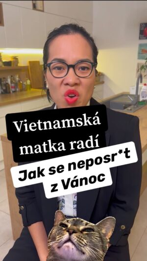 Chila Ta Thuy Instagram - Tady je pár dobře míněných rad od vietnamské matky. 😎 Tímto vám já i matka přejeme krásný Vánoce plné dobrého jídla a jiných požitků v náruči vašich milovaných (pokud je tedy neslavíte sólo, což je naprosto legitimní a rozhodně to z vás nedělá žádný loosery). Do komentářů mi můžete popsat svůj letošní vánoční shon, který snad máte touto dobou už za sebou, a za co jste vděčný tyhle Vánoce, protože nadávat můžete koneckonců po zbytek roku. 😀 #spetkachili #vietnamskamatkaradi #jakseneposratzvanoc #hezkyvanoce #ahojfriends #cuuus