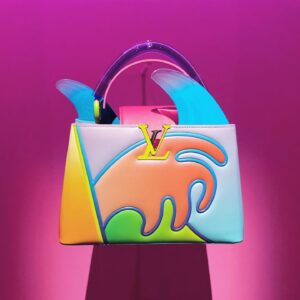 China Chow Instagram - CATCH THE WAVE 🌊
@alexisrael x @louisvuitton 
Arty Capucines collaboration 
#louisVUITTONX