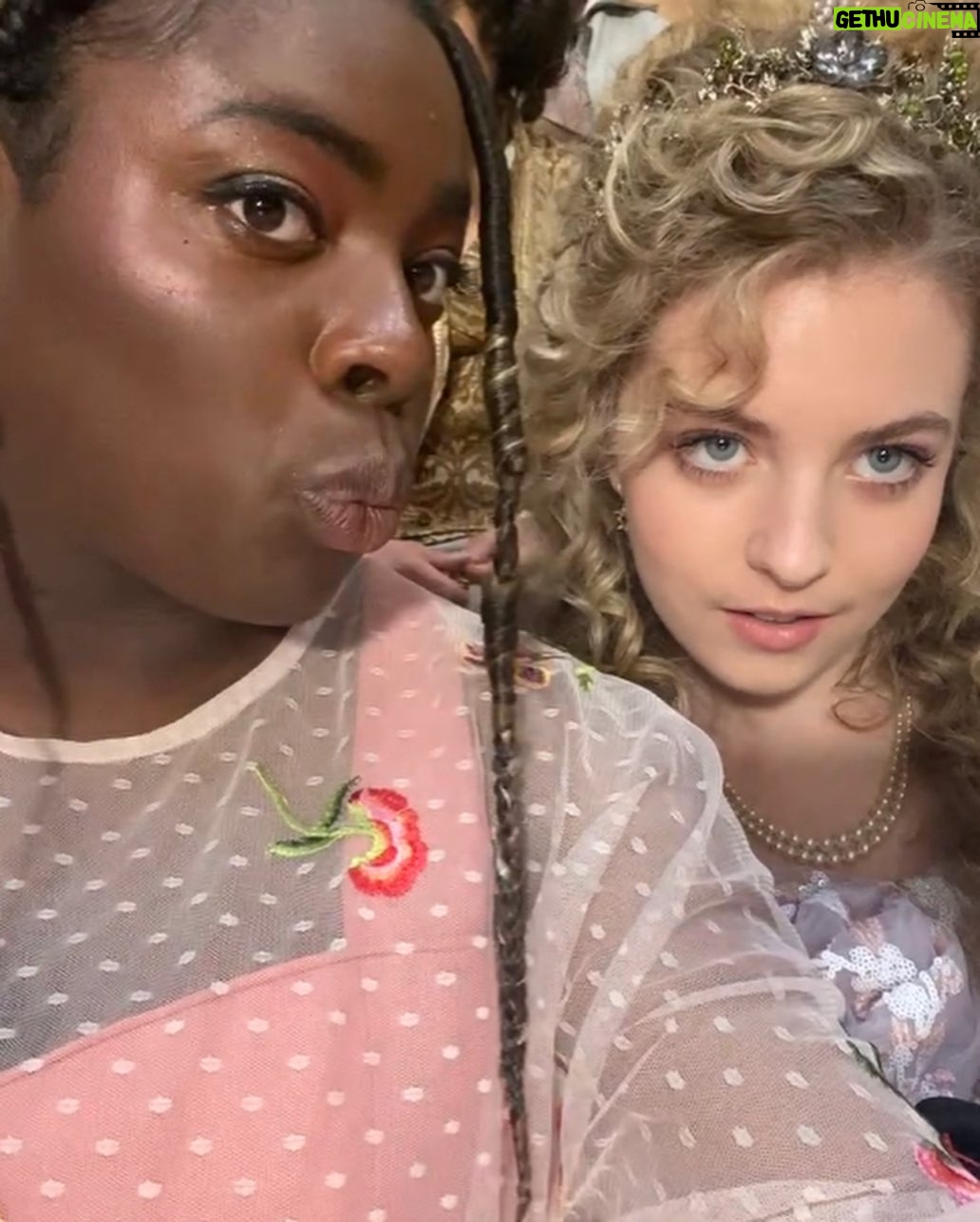 Chinenye Ezeudu Instagram - Sooooo you know how I love behind the scenes...here you go. More to follows @theschoolforgoodandevilmovie is out now well done to all involved!!
