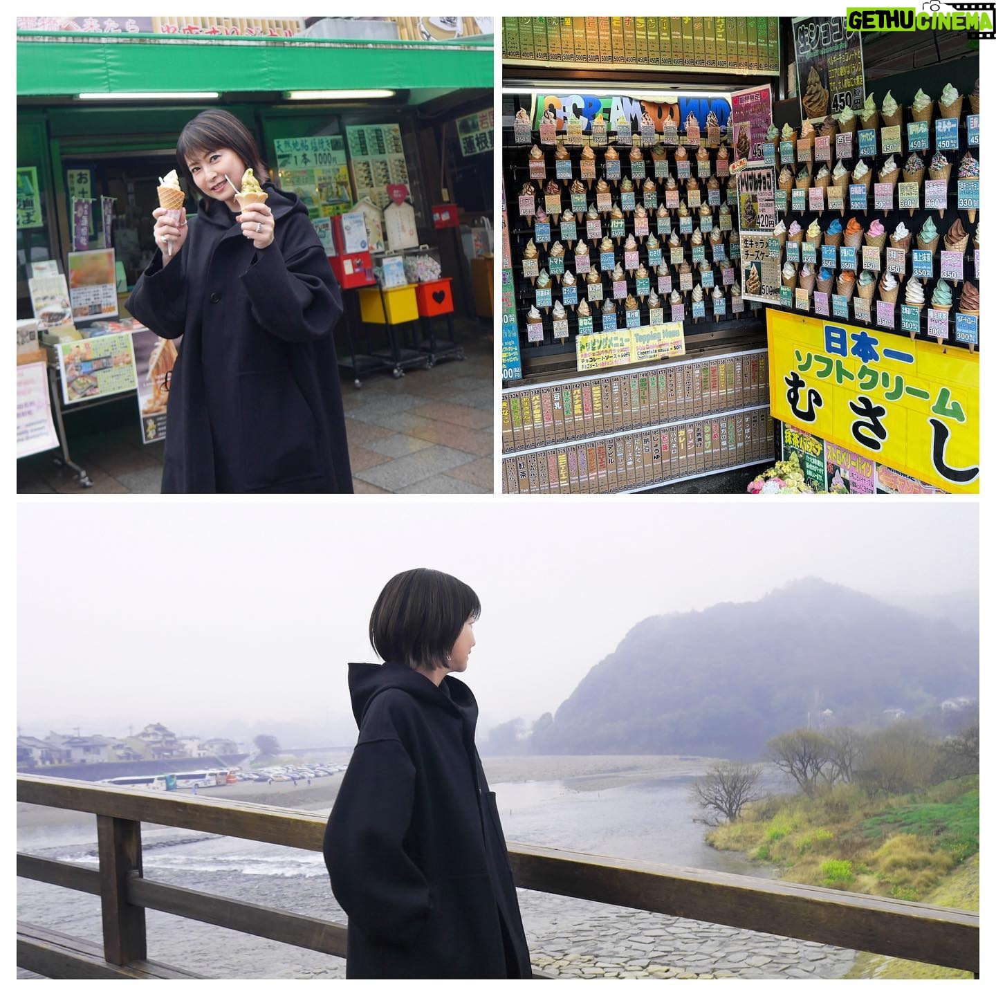 Chisato Moritaka Instagram - 2024「今度はモアベターよ!」 3月23日 山口 シンフォニア岩国 終了しました! 岩国の皆さん、雨の中お越しいただきありがとうございました。 心は晴れ晴れした気持ちです!楽しかったです! 岩国では少し街歩きもできました。 中学の修学旅行ぶりの錦帯橋、霧がかかっていてとても幻想的で素敵でしたよ~。 今日は特に声援が大きかったです。元気になってもらえましたか? そして今日から数量限定で「2024卓上カレンダー」の販売も始まりました。 どこに置いても馴染むデザインになっていますよ~。 錦帯橋は今日の夜からライトアップされるそうです。ぜひ行ってみてくださいね。 次は明日 3月24日 山口 下関市民会館 です。 #chisatomoritaka #森高千里 #今度はモアベターよ #山口県岩国市 #シンフォニア岩国 #錦帯橋 #むさし #うまもん #料亭旅館半月庵 の「#岩国寿司」 #がんね栗の里 の「#がんね栗衛門」 #あさひ製菓 の「#はす餅」 #岩まん本舗岩味屋 の「#岩まん」 #パンサー の「#れんこんチップス」 #古田秋栄堂 の「#錦帯せんべい」 #桜庵三木屋 の「#いが餅」 #酒井酒造 の「#五橋」 #旭酒造株式會社 の「#獺祭」
