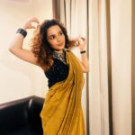 Chitrashi Rawat Instagram - Let’s keep it curly, wild and free 🌻 . #chitsstyle #sareelook #chitrashirawat