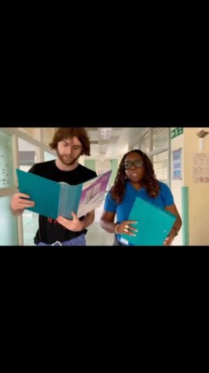 Chizzy Akudolu Instagram - Lost footage found from the final episode of Holby City. I miss that show 😭

Thanks to guest actors @nedward94 and @georgemorley19 who asked for minimum wage and weren’t paid a penny!! 😂❤️

#holbycity #holby