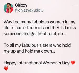 Chizzy Akudolu Instagram - Happy International Women’s Day my beautiful sisters ❤️❤️