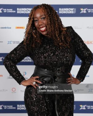 Chizzy Akudolu Instagram - Get ready to be royally fed up with pics of me in this jumpsuit. I plan to wear it EVERYWHERE!! Never felt so amazing or comfy in a jumpsuit before, except when it was time to use the loo… 
Oh yeah and my date @alexandertheo looked good too… 😜

Outfit: @nadinemerabi 
Smile: From my Mama 💋