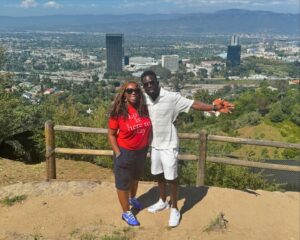 Chizzy Akudolu Instagram - Mulholland Drive, 11 years apart with my mate @jimmyakingbola ❤️