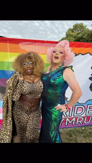 Chizzy Akudolu Instagram - Wishing @lgbtpridecymru a fantastic weekend of Pride. Sad I’m missing the fun. Love, love, LOVE the Cardiff crowds!! Big shout out to my bestie @dr_bev_1701 ❤️🩷🩵💙💚🖤💛 🏳️‍🌈