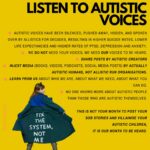 Chloé Hayden Instagram – Autistic people exist this month and every month.
We can not have awareness without education and acceptance.
So, a little reminder of how you can actually support autistic people. Not just in April, but always.