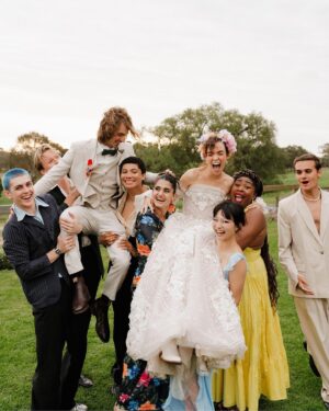 Chloé Hayden Instagram - Heartbreak High star Chloe Hayden and her partner Dylan Rohan invited marie claire to attend their gorgeous fairytale wedding in January this year.
 
The actor says, “We knew that we wanted it to feel like us above anything.” And her new husband agreed, “We wanted it to feel like a party.”
 
To see all the stunning photographs and read about their romantic love story, check out the link in bio and the new issue of #MarieClaireLifestyle, on sale now.
 
Photography: The Couples Photographer, Nick Watson (@weddingswithnick)