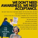 Chloé Hayden Instagram – Autistic people exist this month and every month.
We can not have awareness without education and acceptance.
So, a little reminder of how you can actually support autistic people. Not just in April, but always.