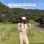 Choi Seol-hwa Instagram - . 165cm인 나를 땅꼬마 만드는 예뿐 모델 언니들이랑 함께 한 가먼트골프웨어 라운딩✨ 사마귀가 함께 한 par3 핀하이 😁 고마워 갈색 사마귀야🩷🦗