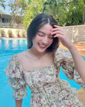 Chollatorn Pratchyaroongroj Instagram - On cloud nine with my Valentine 💖 #YouAreDiamond #PromiseCollection #AnantaJewelry #อนันทา