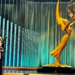 Christa Miller Instagram - Most fun night @televisionacad ! First photo is of me giving an Emmy, unfortunately not winning one, and second pic is me having a hard time giving it away…