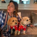 Christa Miller Instagram - Merry Christmas from Winnie, Wilber and me!