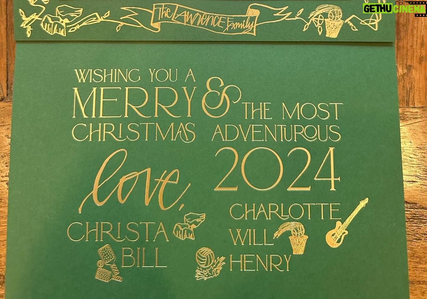 Christa Miller Instagram - Happy Holidays from our family to yours!! xx