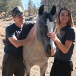 Christa Miller Instagram - So happy to be with my dear friend Clare and the beautiful @skydogsanctuary . Clare rescues, rehabs, and releases wild mustangs, donkeys and other cuties with love and compassion. We are in heaven!!