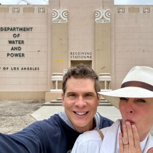 Christina Moore Instagram - Sightseeing in L.A. along the “Whitnall Highway” in North Hollywood/Burbank.  Maybe not the most glamorous of sights. #10000steps