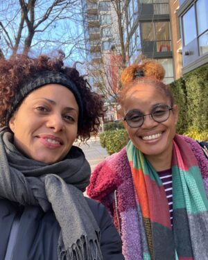 Christina Moses Instagram - unexpected visit that had my heart soaring this morning. love this woman.
@staceyannchin 
#longtime 
#kin