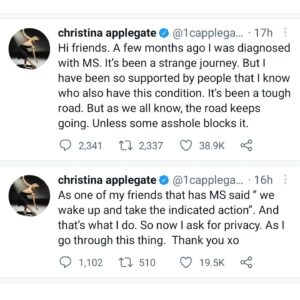 Christina Applegate Instagram - Update from Christina 🙏