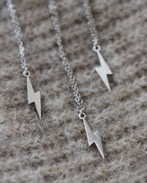 Christina Applegate Instagram - ⚡MoonNecklaces.com⚡
"Thunder is good, thunder is impressive; but it is lightning that does the work."
.
*SUMMER SALE*- Was $34.95 Now $19.95
.
- Brand New Lightning Bolt Design
- 925 Sterling Silver
- 40 cm (16 in)  2" Chain
- Lightning Bolt Measures 1.5cm x 0.5cm
.
Link in bio!
.
#christinaapplegate #moonnecklace #necklaces #jewelry #earrings #necklace #bracelets #jewellery #rings #fashion #accessories #handmade #handmadejewelry #necklaceoftheday #gold #bracelet #silver #style #jewelrydesigner #onlineshopping #fashionjewelry #jewelryaddict #bangles #necklaceshop #pendants #earings #jewels #pendant #ring #jewellerydesign