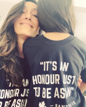 Christina Chang Instagram - It may be AAPI Heritage Month but it’s an honor to be Asian year round. Wherever you’re from, however you identify, wear it with kindness and pride 💛 Thank you for our shirts @thetamlyntomita 🙌🏽 And thank you @iamsandraohinsta for saying it out loud.  #aapiheritagemonth #aapi ##itsanhonorjusttobeasian #stopasianhate #stopbullying #stopasianhatecrimes #celebrasian